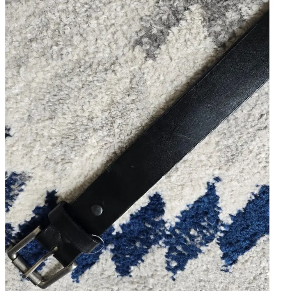 Texian Leathers Black Genuine Leather Belt Size 36 Made in USA